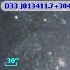 D33 J013411.7+304259.5