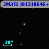 2MASS J01310646+3032580