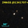 2MASS J01341707+3014366