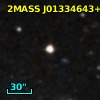 2MASS J01334643+3103262