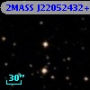 2MASS J22052432+3042574
