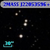 2MASS J22053596+3113005