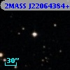 2MASS J22064384+3138304