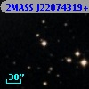 2MASS J22074319+3118303