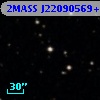 2MASS J22090569+3102290