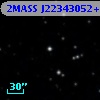 2MASS J22343052+3409015