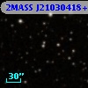 2MASS J21030418+2955451