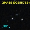 2MASS J00255762+3911363