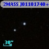 2MASS J01101740+3600513