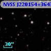 NVSS J220154+364313