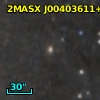 2MASX J00403611+4107331