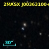 2MASX J00363100+4128383