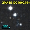 2MASS J00400246+4103505