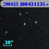 2MASS J00431135+4052057