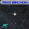 2MASS J00421636+4130370