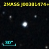 2MASS J00381474+4121357