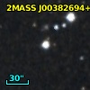 2MASS J00382694+4012126