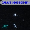 2MASS J00390546+4055479