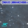 2MASS J00442480+4135527