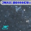 2MASS J00444420+4125464