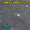 2MASS J00432517+4106058