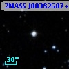 2MASS J00382507+4110268