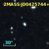 2MASS J00425744+4032266