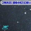 2MASS J00442130+4116328