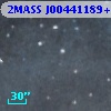 2MASS J00441189+4137149