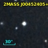 2MASS J00452405+4120377