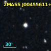 2MASS J00455611+4120287
