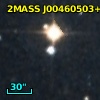 2MASS J00460503+4131521