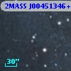 2MASS J00451346+4132332