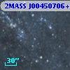 2MASS J00450706+4136525