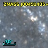 2MASS J00451435+4137012