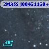 2MASS J00451150+4134229