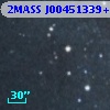 2MASS J00451339+4131476