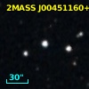 2MASS J00451160+4045297
