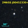 2MASS J00452330+4114384