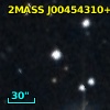2MASS J00454310+4112456