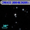 2MASS J00463608+4045394