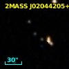 2MASS J02044205+3654090