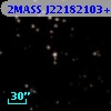 2MASS J22182103+4043354