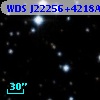WDS J22256+4218AB