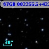 87GB 002255.5+422721