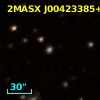 2MASX J00423385+4302064