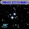 2MASS J22254605+6045554