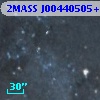 2MASS J00440505+4139331