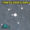2MASS J00451486+4143329