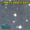 2MASS J00451660+4144219